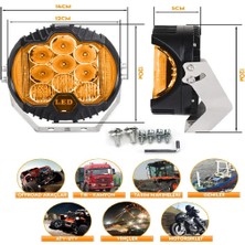 Nkt Group 5"baja Style Shooter Offroad Projektör LED Lamba Turuncu