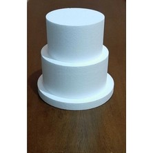 Strafor Dünyası Strafor Maket Pasta 30X3, 25X10, 20X10 Ölçülerinde 2 Katlı
