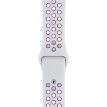 Pazariz Apple Watch Uyumlu 42-44-45 mm  Bileklik Spor Band Delikli Kordon