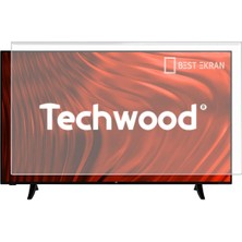 Best Ekran Techwood 43F01 Tv Ekran Koruyucu - Techwood 43" Inç Tv Ekran Kırılmaz Koruyucu Paneli