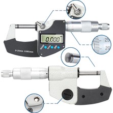 Kafenn Kafen Dijital Elektronik Mikrometre 0-25 mm