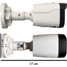 Bises 3 Kameralı Araç Yüz ve İnsan Tanımalı Hareket Algılayan 5 Mp Lens 1080P Gece Renkli Gösteren Plastik Kasa Güvenlik Kamerası Seti BS504W