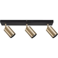 Mylights  Üçlü Sıralı Hareketli 60 cm LED Avize LED Spot Günışığı Ampullü