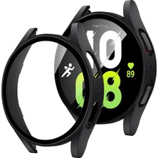 Novstrap Samsung Galaxy Watch 5 44MM Uyumlu Ekran Koruyucu Cam ve Kasa Koruyucu Kılıf Sert Pc