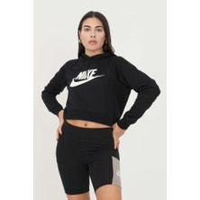 Nike W Nsw Essntl Flc Gx Crop Hdy Kadın Sweat Shirt CJ6327-010