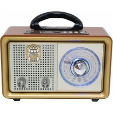 Xnews M-110BT Nostaljik Retro Ahşap Bluetooth Fm Radyo
