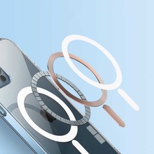 Iphone 14 Plus Şık Magsafe ve Kablosuz Şarj Destekli Sert Şeffaf Tacsafe Premium Kılıf