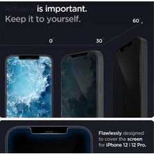 Hanedanev Apple iPhone 12 Pro Tam Kaplayan Hayalet Nano Ekran Koruyucu Cam - Ultra Ince K2