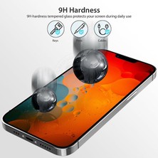 Hanedanev Apple iPhone 14 Hayalet Tam Kaplayan 5d Nano Ekran Koruyucu Cam - Ultra Ince K1