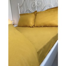 Calina Home Çift Kişilik Hardal Renkli Yorgan Kılıfı