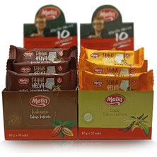 Metin Mini Sade ve Kakaolu Paket Helva 40 gr 40 Adet