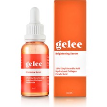 Gelee Brightening Serum | Aydınlatıcı Serum %10 Ethyl Ascorbic Acid - Hydrolyzed Collagen - Ferulic Acid 30ML