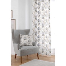 Cango Home Gri Beyaz Modern Dijital Baskılı Perde Ylms90-Pr