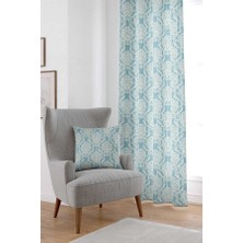 Cango Home Krem Desenli Dijital Baskılı Perde Cgh096-Pr
