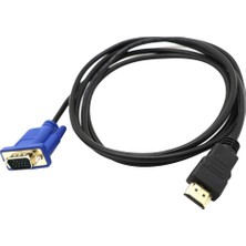 Sunfay Pc Tv Setleri Için HDMI Erkek - VGA 15 Pin Video Dönüştürücü Adaptör Kablosu (Yurt Dışından)