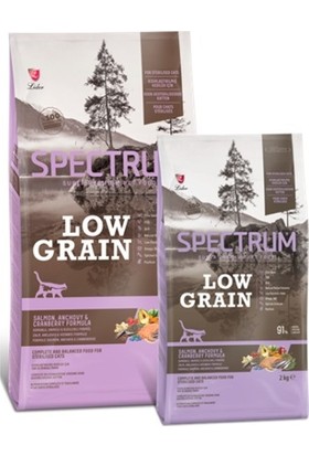 Spectrum Low Grain Somon, Hamsi ve Kızılcıklı Kısır Kedi Maması 12 kg