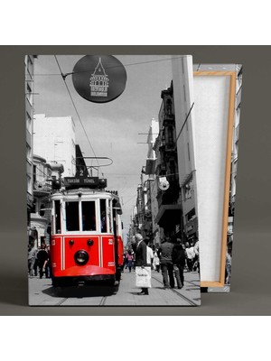 SML Tablo İstiklal Tramvay Nostarji İstanbul Taksim Tünel Kanvas Tablo