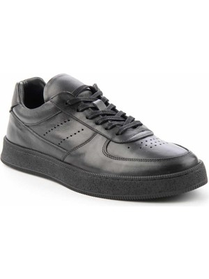 Bambi Siyah Leather Erkek Sneaker E01800701603