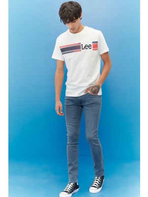 Lee Erkek Luke Slim Fit Düşük Bel Denim Esnek Jean Kot Pantolon
