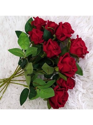 Ddtrend 10 Adet Yapay Çiçek Kadife Gül