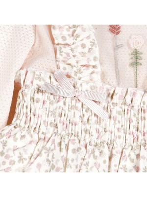 Mymio Çiçek Buketi Askılı Elbise Kız Bebek Kız Bebek