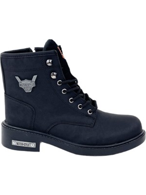 Liger Siyah Motorcu Erkek Bot