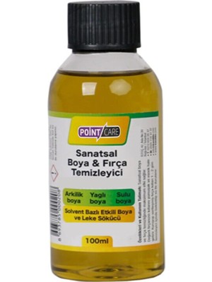 Ay Magnet Yağlı Boya Seti Yardımcı Malzemeler 3 x 100 ml Terebentin Resim Keten Yağı ve Fırça Temizleme Sıvısı