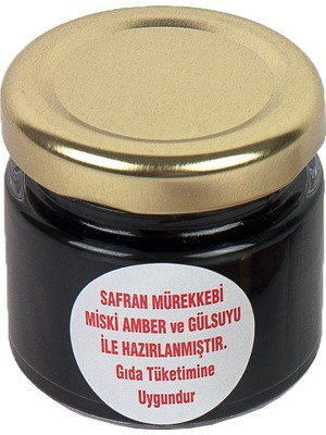 Kırmızı Safran Mürekkebi ve Bordo Renk Safran Kalemi Seti 40 gr