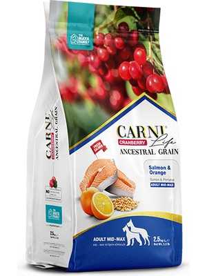 Carni Life C.berry A.graın Salmon&orange Adult Dog Med&max 12 kg