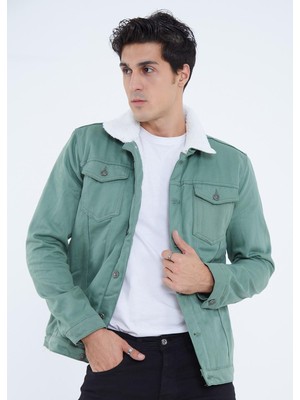 Comstarmoda Erkek Içi Kürklü Kot Ceket