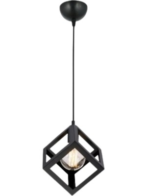 Aydın Homelight Küp Tekli Siyah Sarkıt Avize