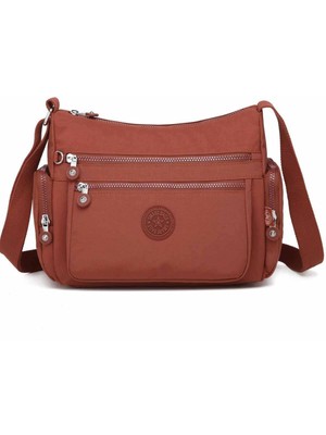 Smart Bags Krinkıl Kumaş Kadın Çapraz Çanta 1115 Kiremit