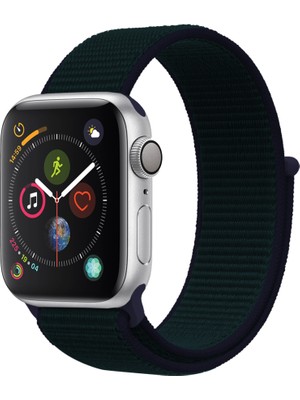 E2M Apple Watch 38-40MM Krd-03 Hasır Petrol Mavisi