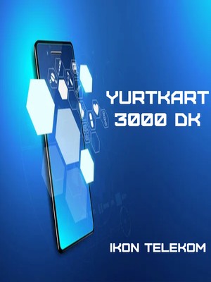 İkon Telekom YurtKart 3000 Dakika Ankesörlü Telefon Arama Kartı Pini