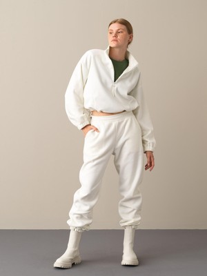 Xint Dik Yaka Oversize Polar Sweatshirt