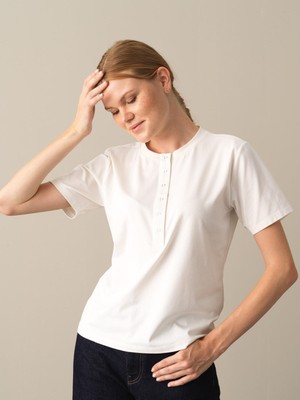 Xint Patlı Yaka Regular Fit Modal Basic T-Shirt