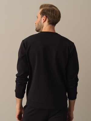 Xint Bisiklet Yaka Pamuklu Slim Fit Baskılı Sweatshirt