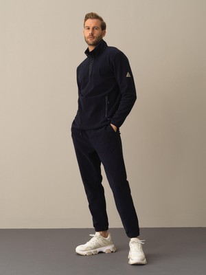 Xint Erkek Lacivert Formunu Koruyan Regular Fit Polar Sweatshirt