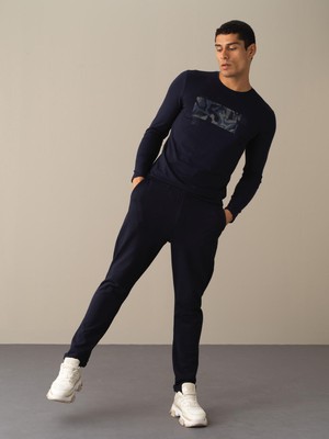 Xint %100 Pamuk Beli Lastikli Regular Fit Jogger Pantolon