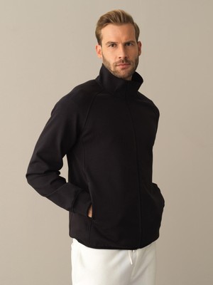 Xint Dik Yaka Pamuklu Regular Fit Basic Sweatmont