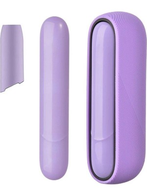Zigver 3 In 1 Iqos 3.0 Yüksek Kaliteli Kaymaz Silikon Kılıf Iqos 3.0 Duo Koruyucu Kapak Light Purple