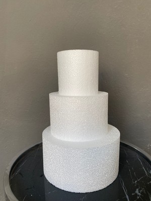 Strafor Dünyası Strafor Maket Pasta 20X10, 15X10, 10X10 Ölçülerinde 3 Katlı