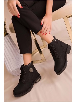 Konfores 1386 Unisex Anatomik Tabanlı Spor Bot - NKT01386-SIYAH-39