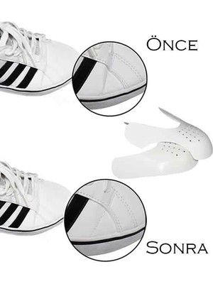 Starter Kit - Bez Deri Beyaz Spor Ayakkabı Boyası + Ayakkabı Kırışıklık Önleyici+ Tak Bırak Bağcık
