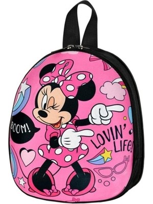 Dzc Kuzenler Avm Kız Çocuk 3D Miki Fare Mickey Minie Kreş Anaokulu Sırt Çantası