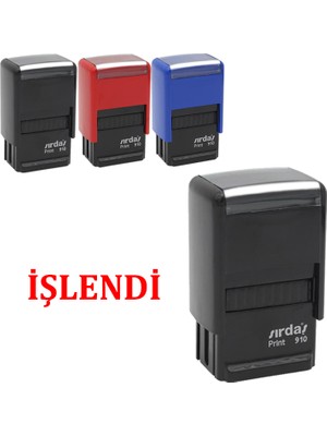 Sırdaş 910 Hazır Kaşe ( Işlendi ) Kırmızı Mürekkep