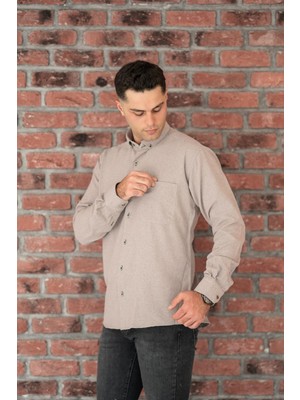 Bican Rahat Kesim Cepli Kalın Kumaş Kışlık Erkek Gömlek