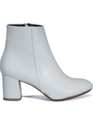 Park Moda Topuklu Beyaz Kadın Bot