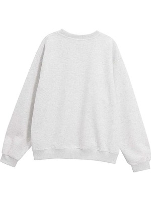 Trendseninle Kadın Beorbro Baskılı Oversize Sweatshirt