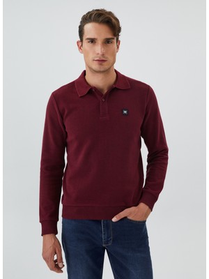 Lee Cooper O Yaka Bordo Erkek Sweatshirt 231 Lcm 241010 Newblend Bordo